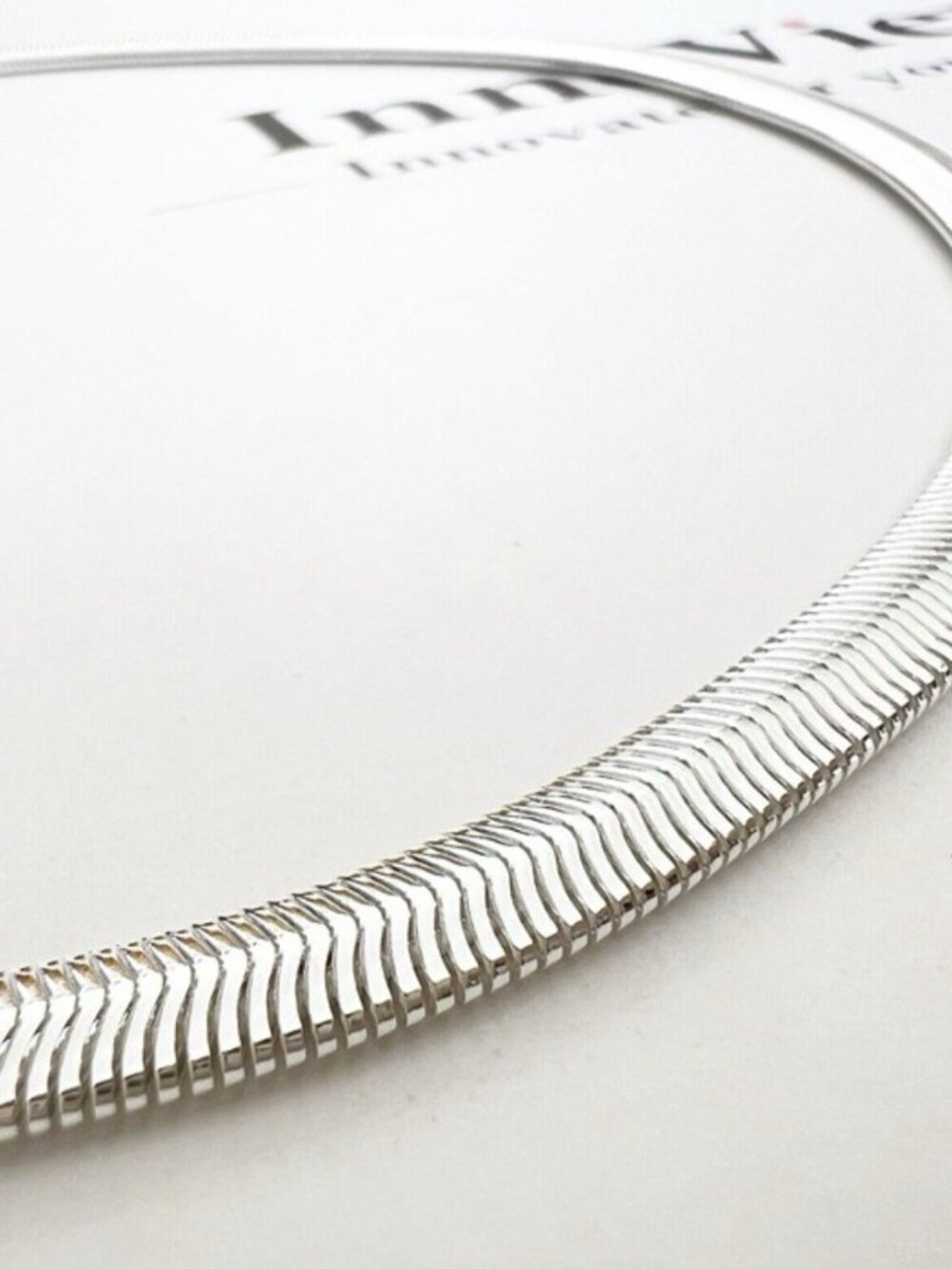 925 sterling solid silver 6MM Wide snake chain necklace Men Women 18 inch - Picture 6 of 8